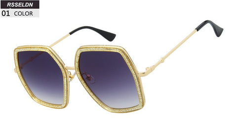 Women Hexagon Sunglasses