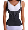 Bodysuit Women Slimming Zipper Waist Trainer Tummy Waist Cincher Tank Corrective Shapewear Tops