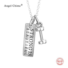 Strong Is Beautiful Silver Pendant