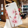 Fashion 3D Relief Flowers Phone Case For iPhone