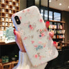 Fashion 3D Relief Flowers Phone Case For iPhone