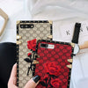 Luxury square embroidery 3D rose phone case for Samsung Galaxy S8 S9