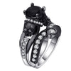 Skull Black Zirconia Ring