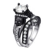 Skull Black Zirconia Ring