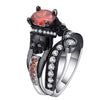 Skull Black Zirconia Ring