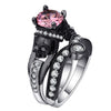 Skull Black Zirconia Ring