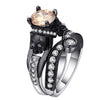 Skull Black Zirconia Ring