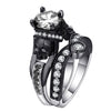 Skull Black Zirconia Ring