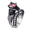 Skull Black Zirconia Ring