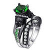 Skull Black Zirconia Ring