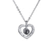 100 I love you Projection Necklace